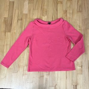 Talbots Pink Long Sleeve Jersey Top